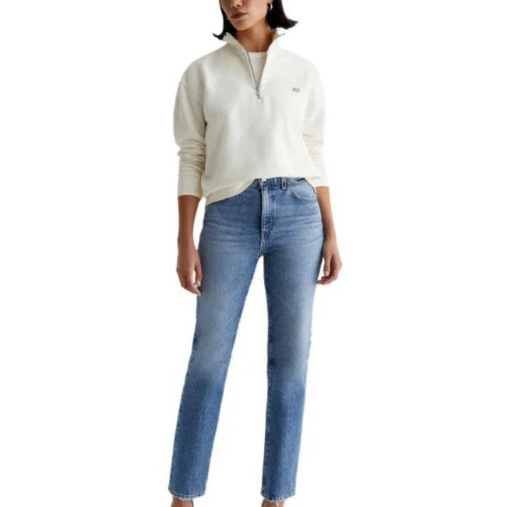 AG Jeans | Saige High-Rise Straight | Medium Indigo | Size 31 | NWT